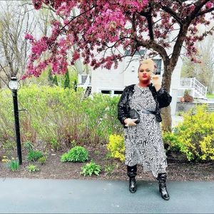 H&M mixed animal print dress